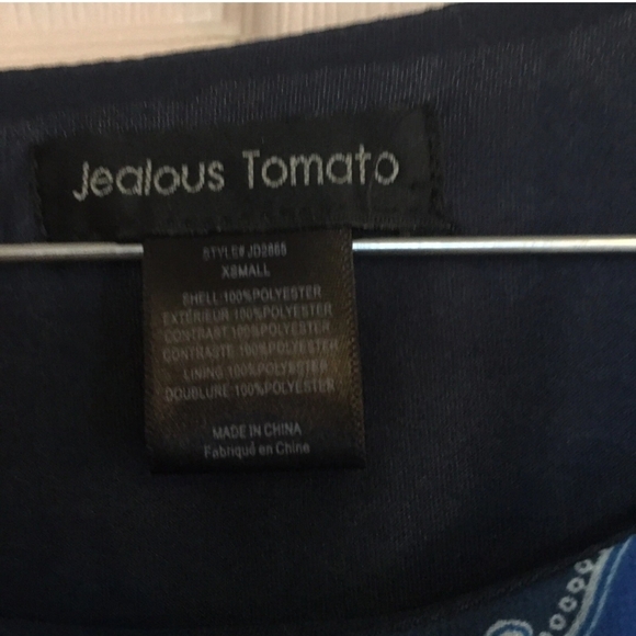 Rust And Blue  Top Size M By Jealous Tomato - Picture 2 of 5